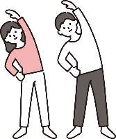 体を動かすイラスト