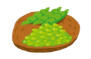 ザルに入った枝豆のイラスト