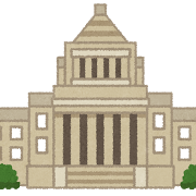 国会議事堂のような建物のイラスト