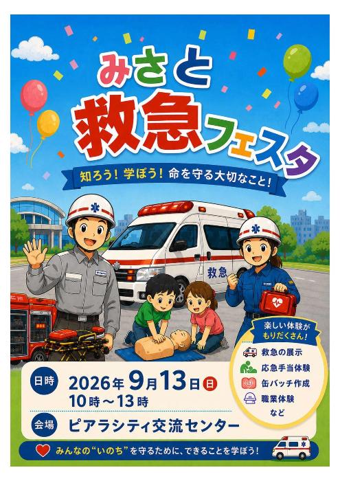 令和8年度救急フェスタ PRポスター