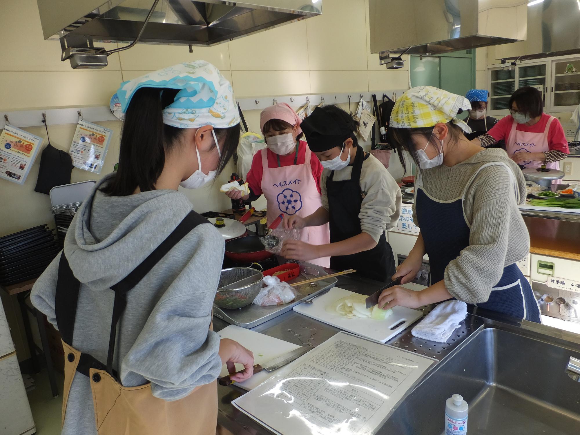 調理の様子