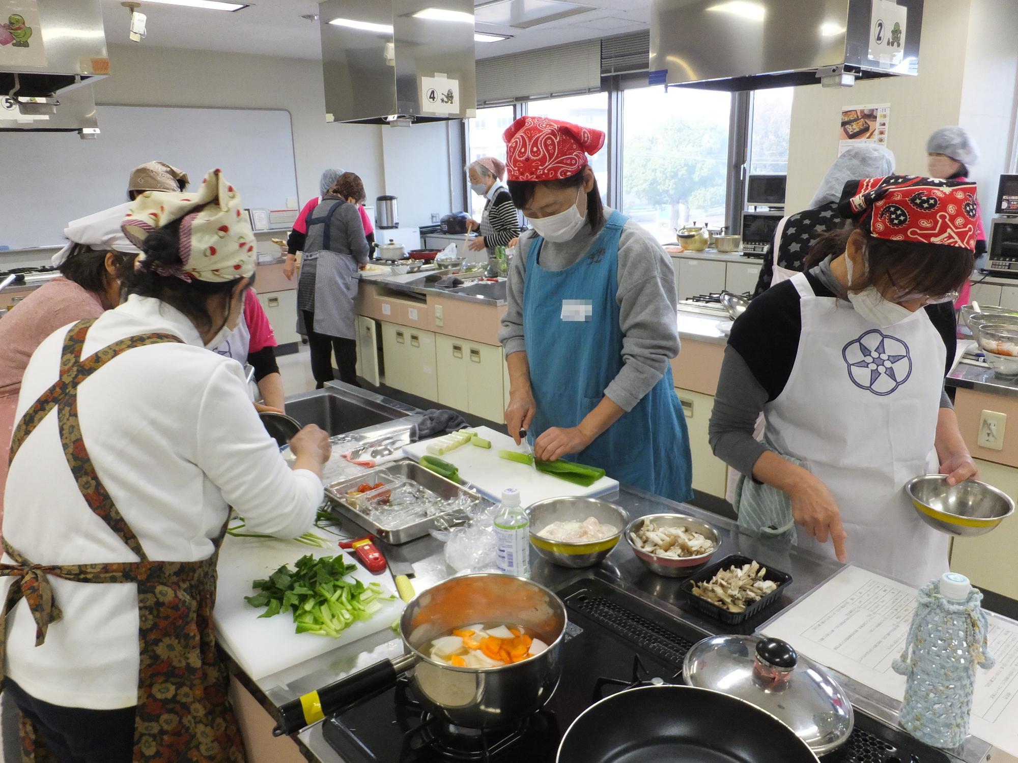 調理実習の様子