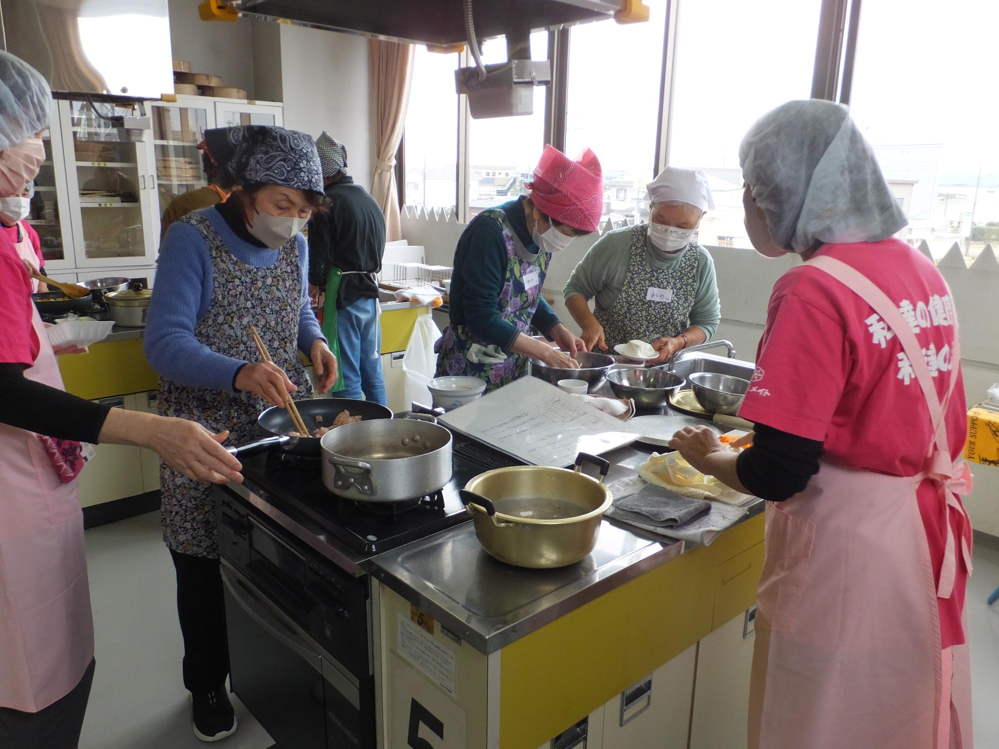 調理実習の様子