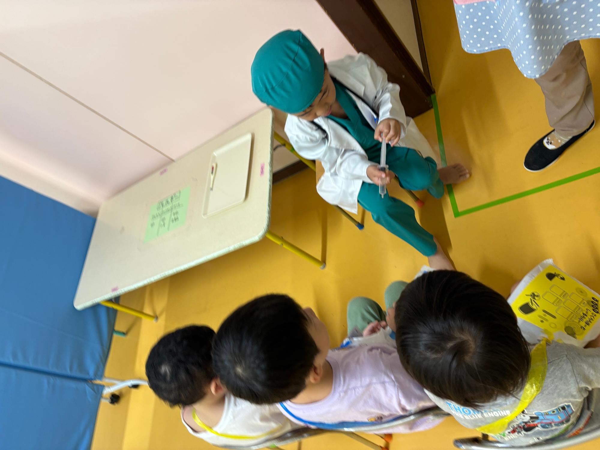 さくらまつりのクリニックブースの様子