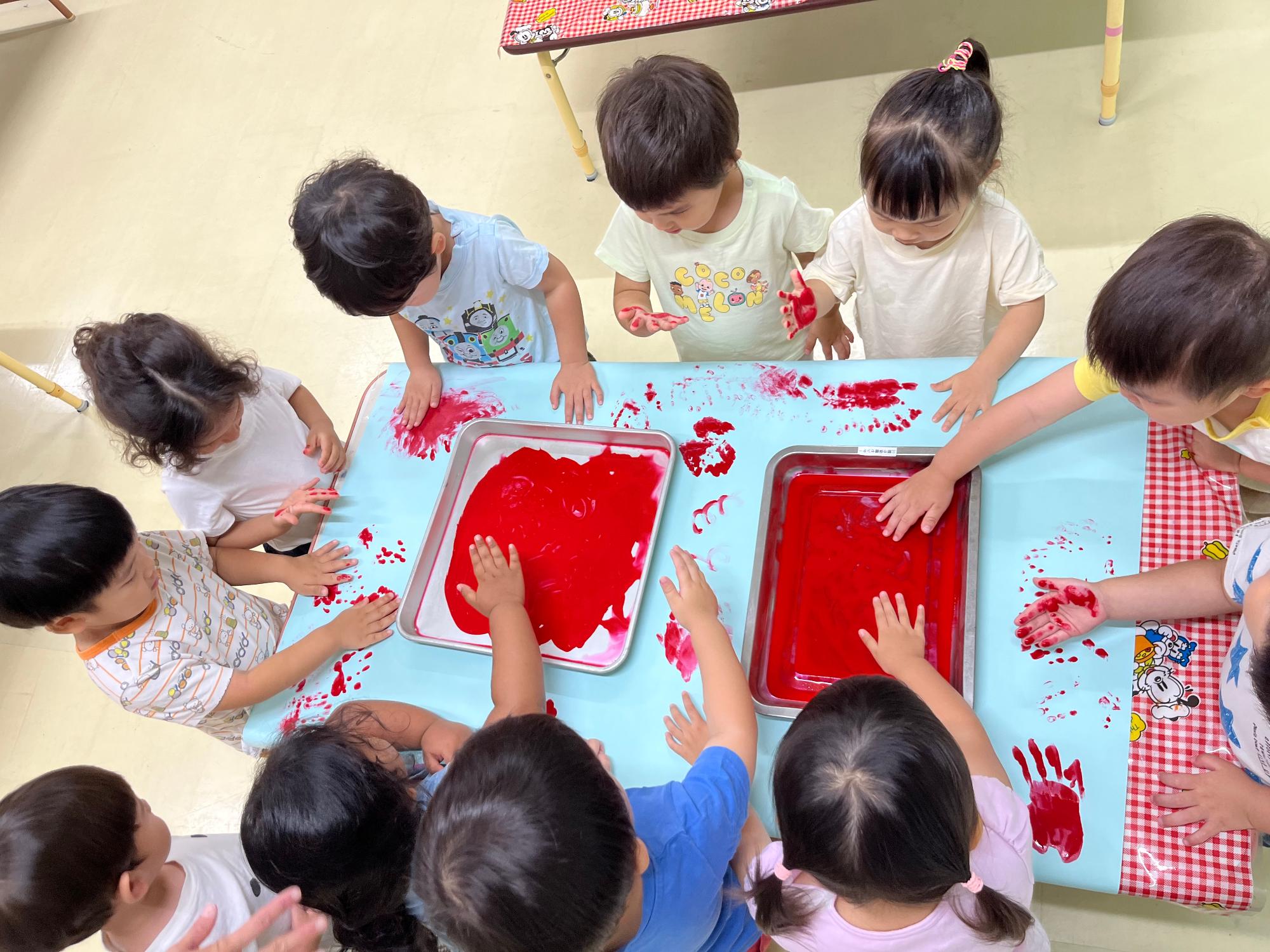 2歳児 ボディペイント
