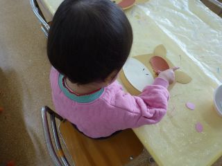 うまの顔で福笑い。どんなお顔ができるかな？