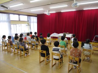 そら組卒園式練習の様子