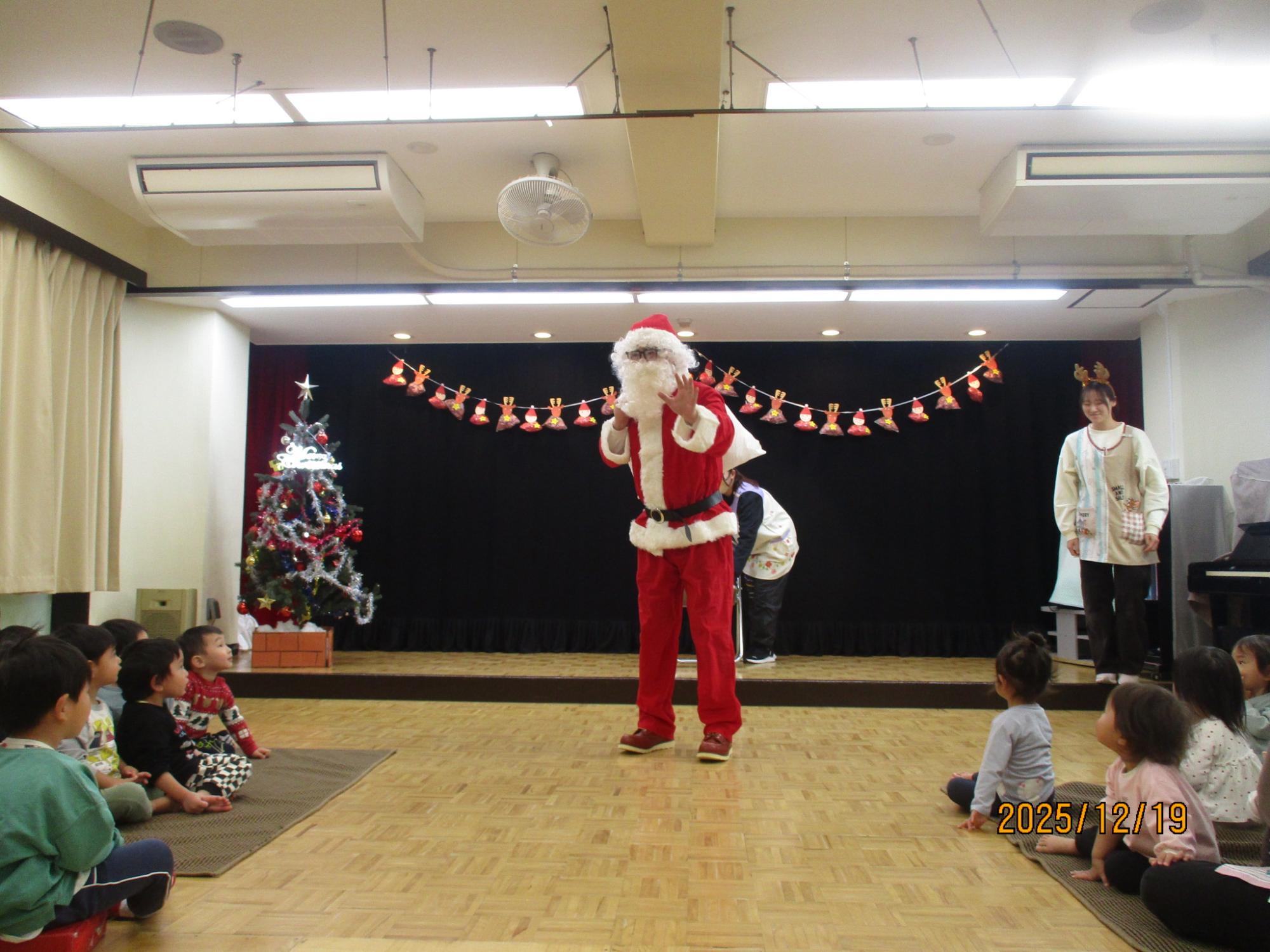 サンタクロースが登場したところ