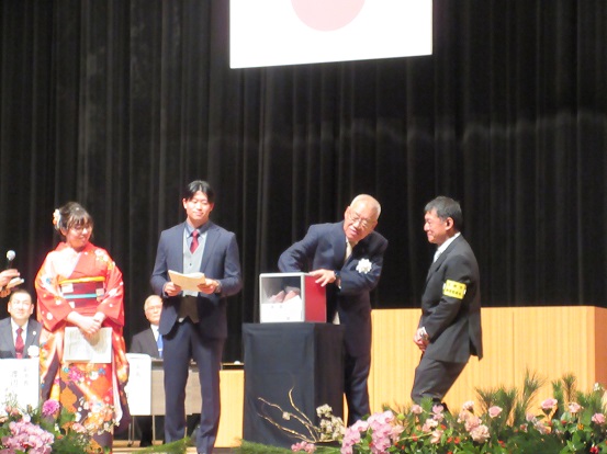 抽選のようす