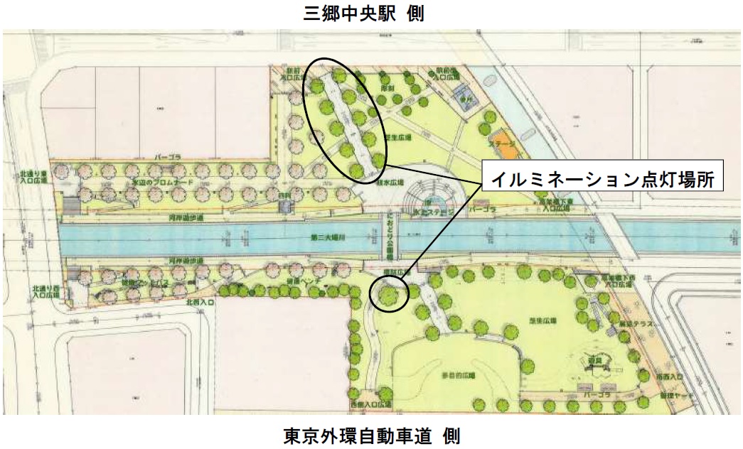 イルミネーション案内図