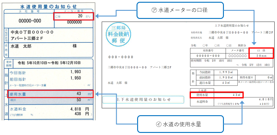 検針票2種類