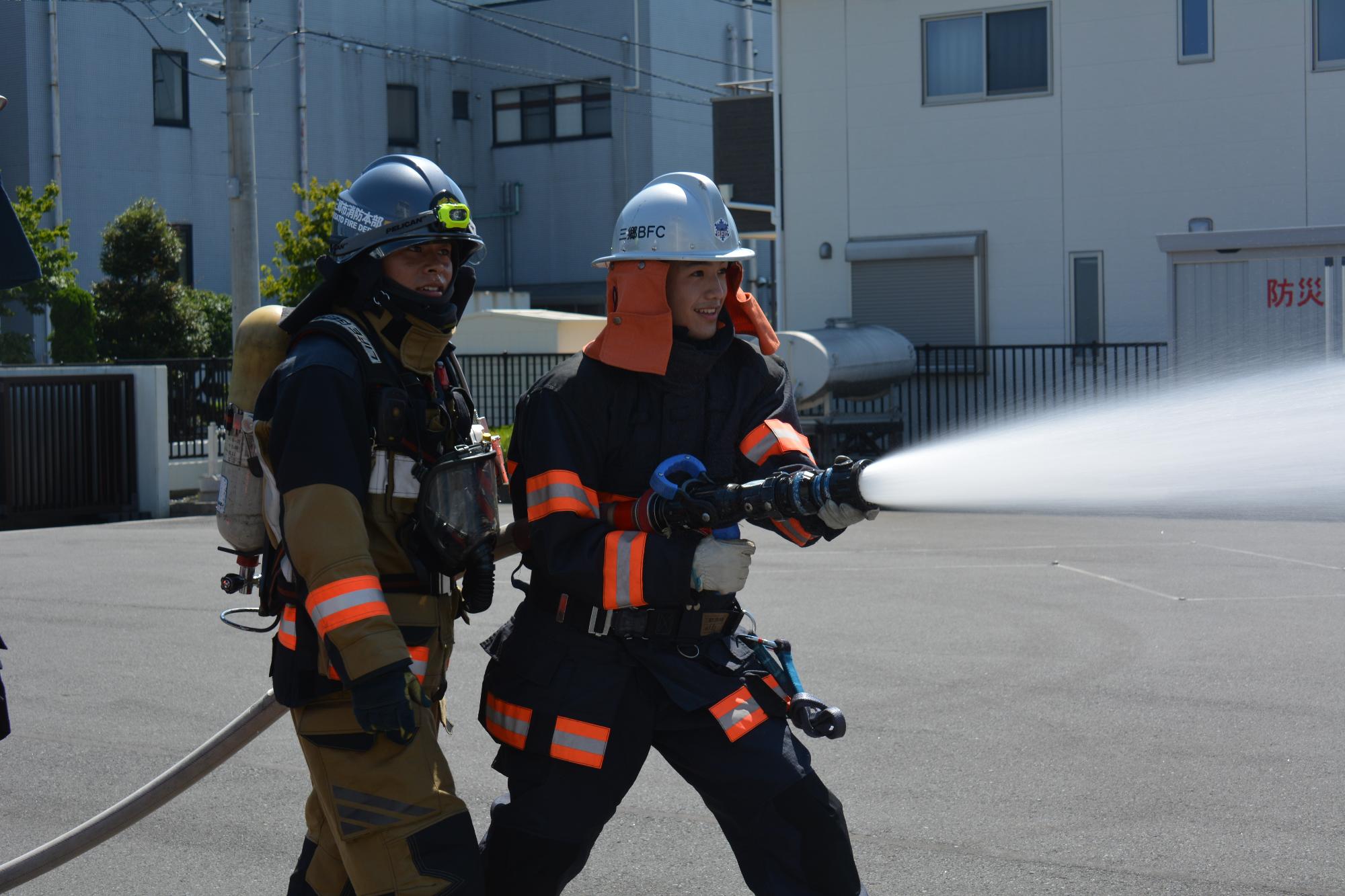 放水体験