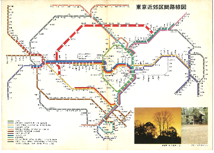 東京近郊区間路線図