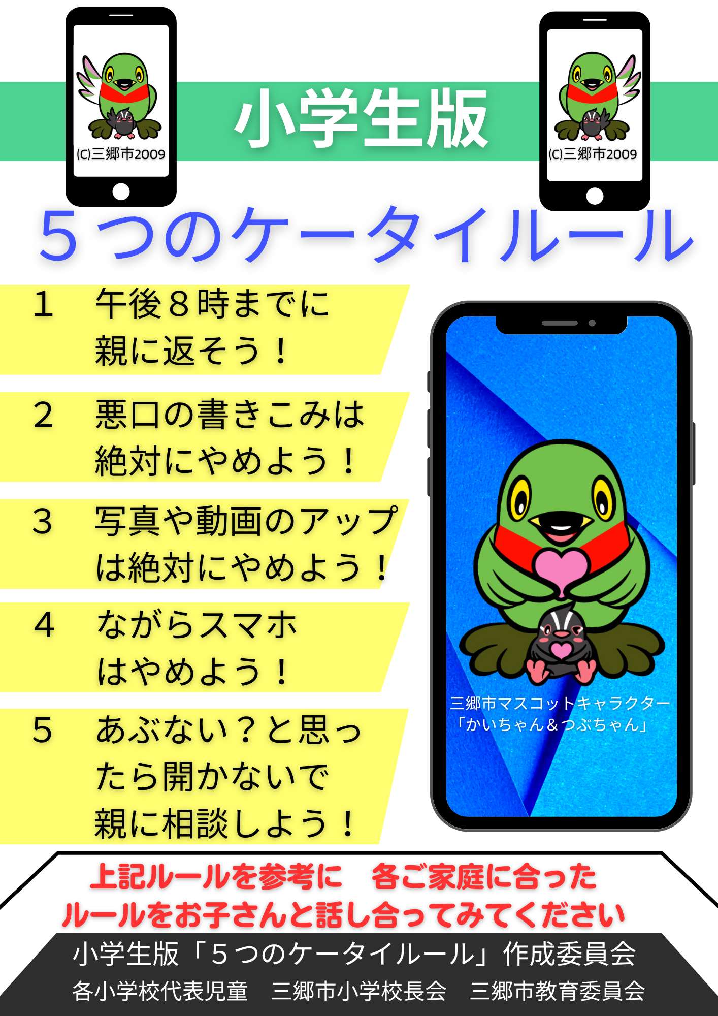 小学生版ケータイルール