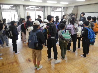 全体で集合している様子