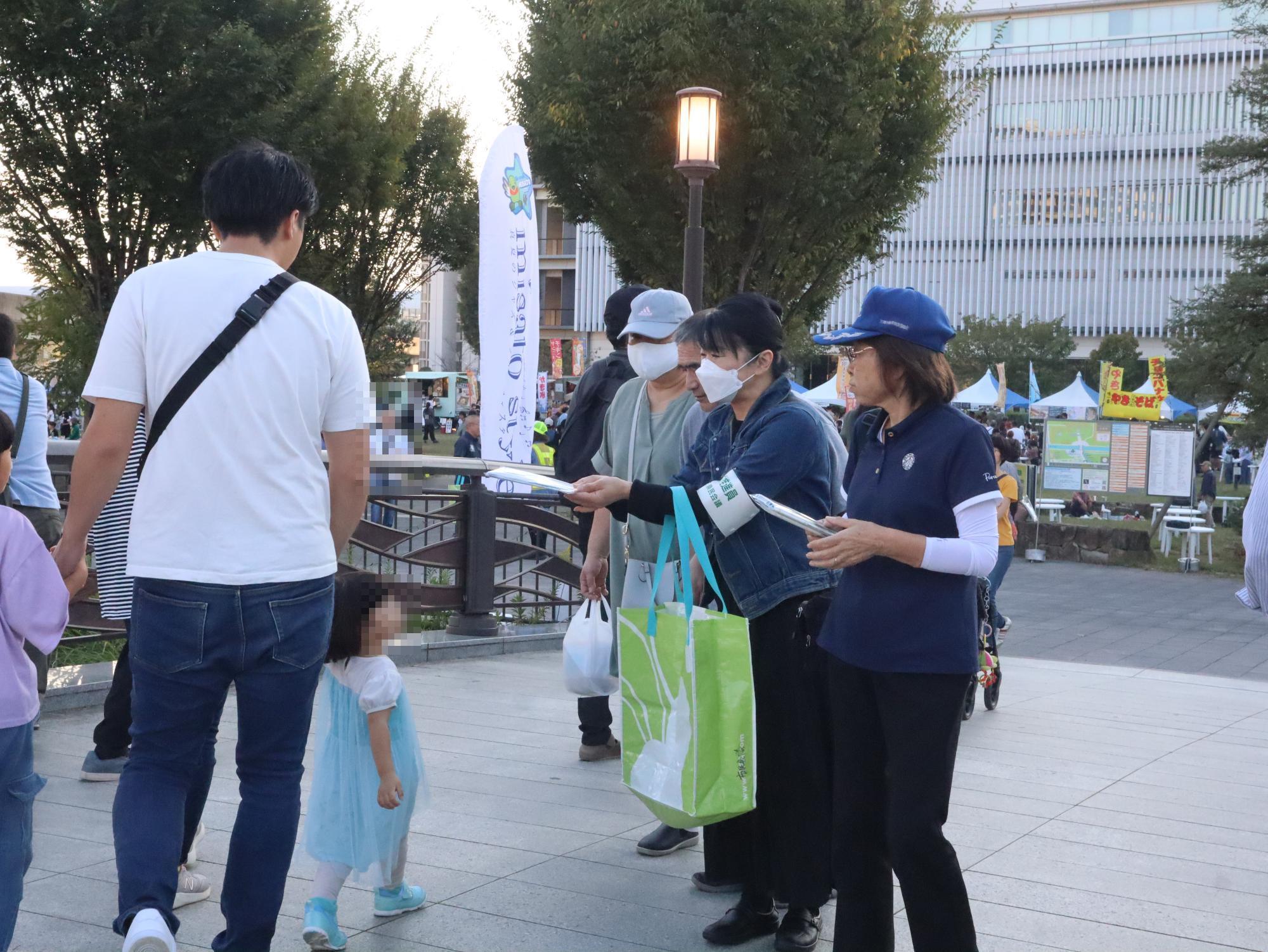 啓発活動のようす