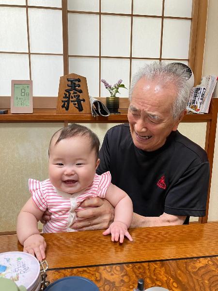 ひいおじいちゃんと一緒