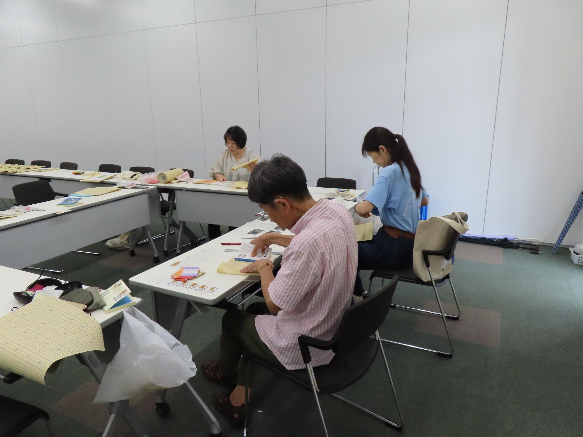ブッカーかけの様子