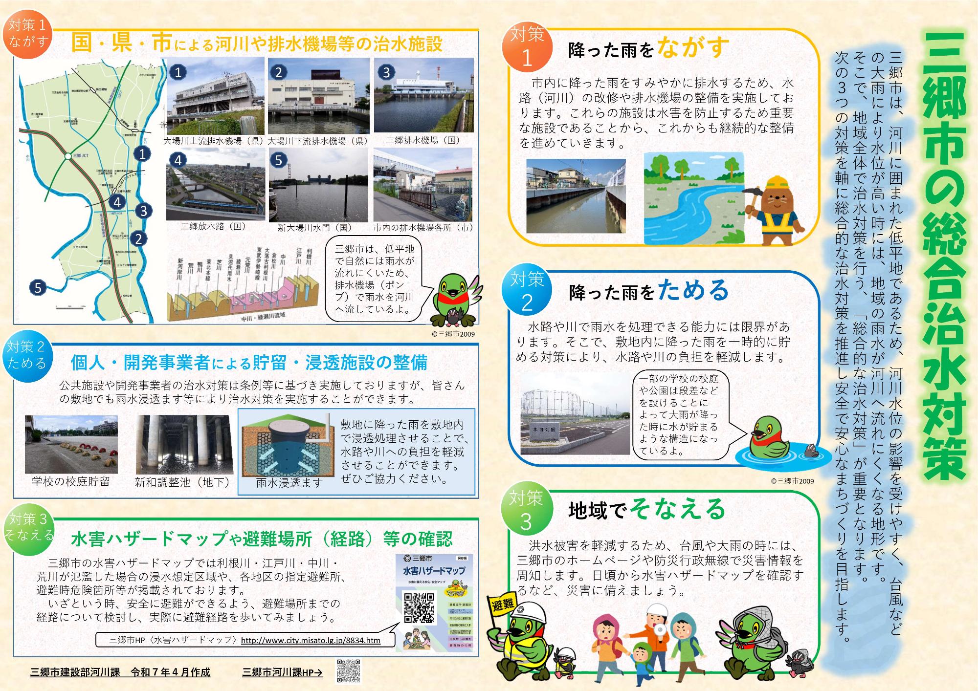 三郷市の総合治水対策